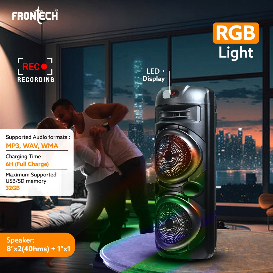 Frontech Vega TWS Wireless 70W Bluetooth 5.0 Trolley Speaker (SW-0208) Frontech Vega TWS Wireless 70W Bluetooth 5.0 Trolley Speaker (SW-0208)